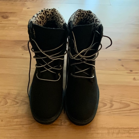 Timberland | Leopard Print Heeled Boots | Animal Print - Picture 2 of 7